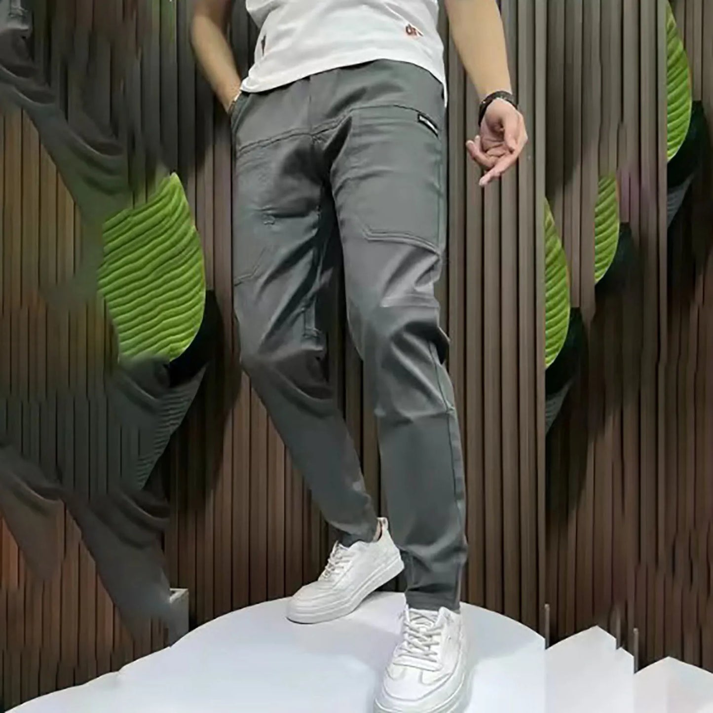 Pantalon cargo homme en tissu premium avec poche invisible