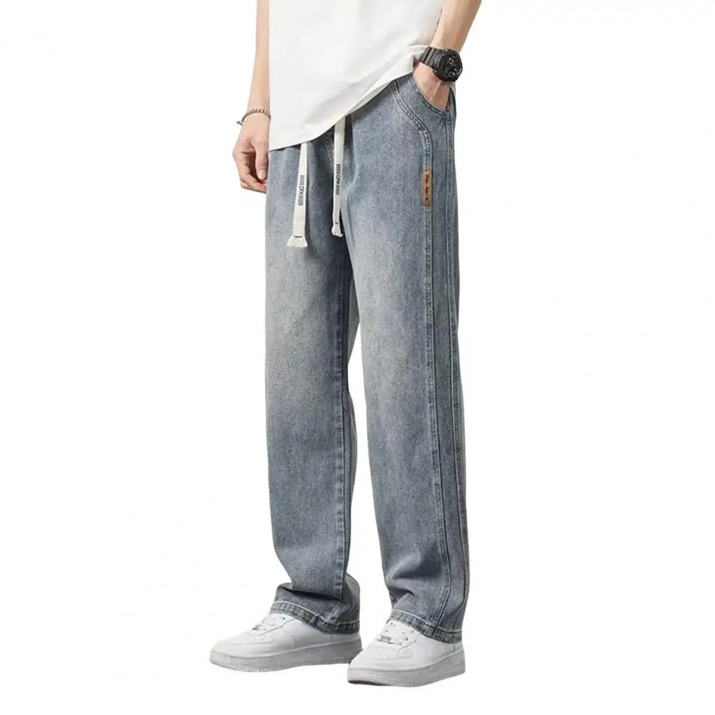 Jean Droit Masculin en Coton Premium