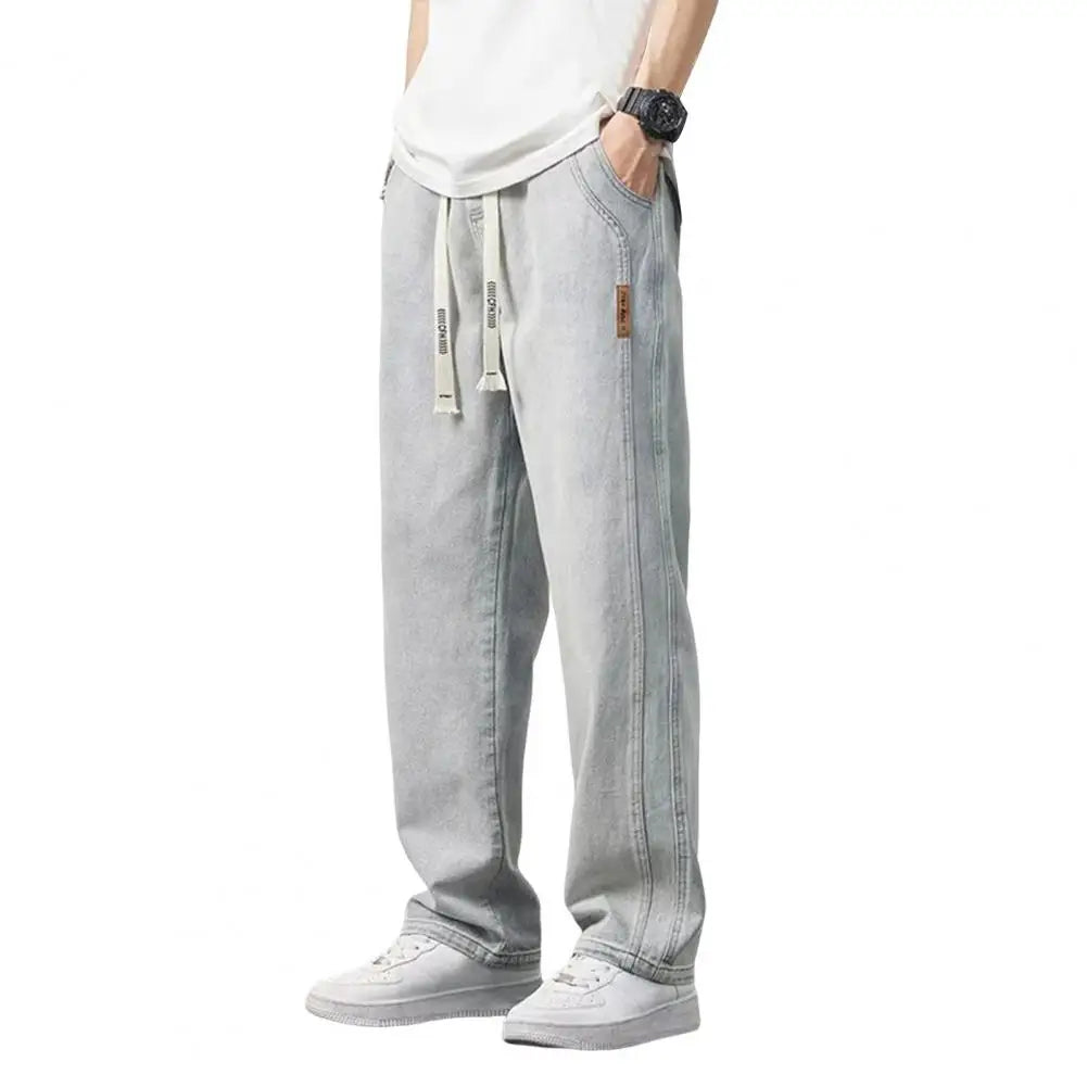 Jean Droit Masculin en Coton Premium