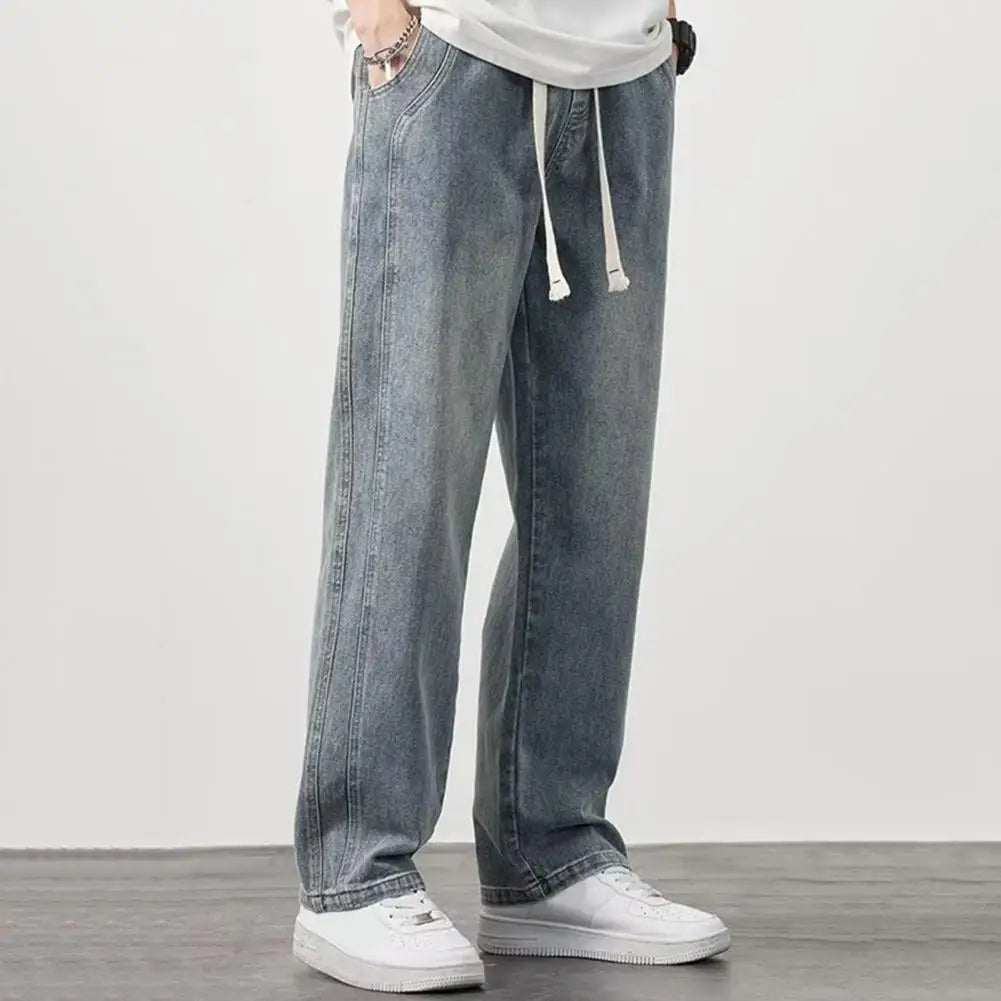 Jean Droit Masculin en Coton Premium